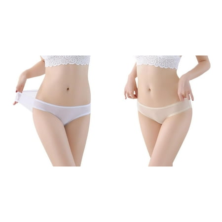 2-Pack Womens Low Waist Sheer Mesh Briefs Cute Seamless Panties For Women Lane Swim 22 Bikini Panties for Women Lace Underwear Female Breathable Waist Trainer for Women Boy Shorts Underwear for W