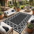 thumbnail image 2 of Outdoor Rug – Reversible Waterproof Plastic Straw Mat – UV-Resistant, Washable & Non-Shedding – Deck, Porch, Balcony, Backyard, Camping & RV, 2 of 8