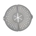 thumbnail image 4 of Salvamanteles plegable de silicona con protector antisalpicaduras para ollas, sartenes y restaurantes. Gris, 4 of 9