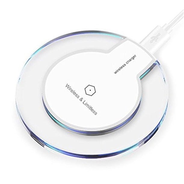 Cargador inalámbrico QI ultrafino de para carga rápida en teléfonos iOS y smartphones con estándar QI