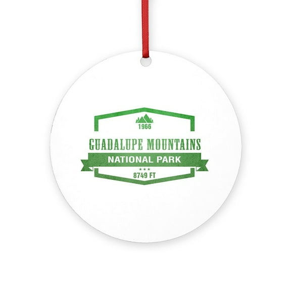 CafePress - Guadalupe Mountains National Park, Texas Ornament -  Round Wood Ornament 4"