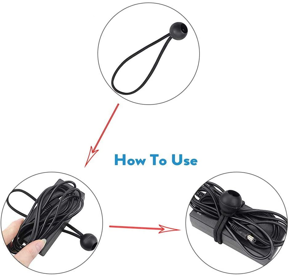 Lot De 25 Tendeurs Caoutchouc Avec Boule - Fixation