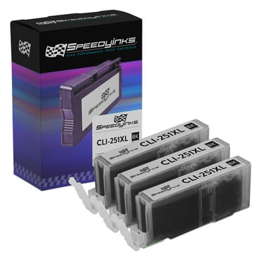 Speedy Inks Compatible Ink Cartridge Replacement for Canon CLI251XL 6448B001 High-Yield (Black, 3-Pack)