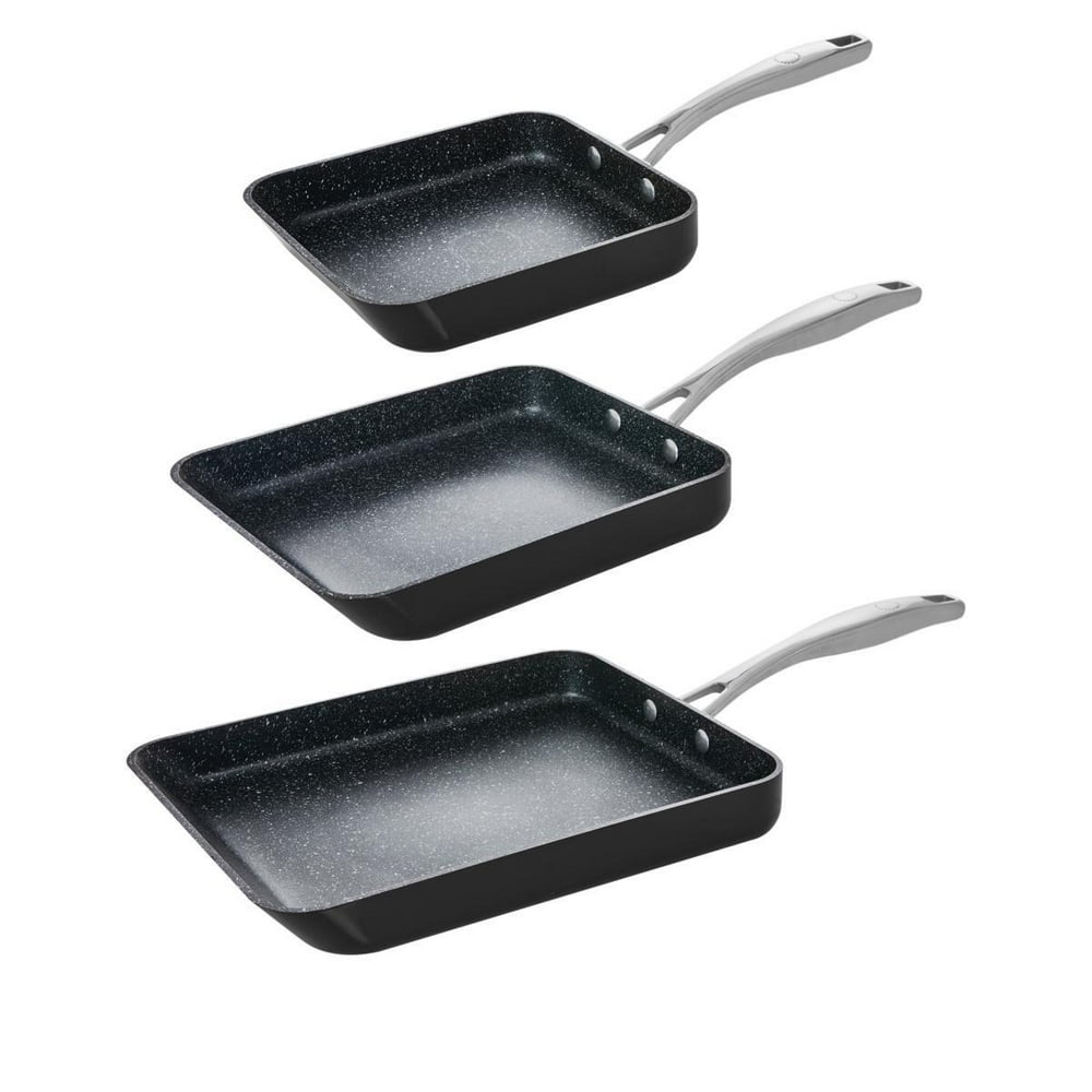 Curtis Stone DuraPan Nonstick 3piece SlideOut Pan Set Model 721330