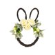 thumbnail image 1 of Corona de Pascua para la puerta principal | Guirnalda artificial de conejito primaveral con huevos, zanahorias, flores | Adorno decorativo duradero para colgar en casa | Decoración navideña, 1 of 2