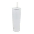 thumbnail image 6 of Beautiful 24oz No Drippy Sippy Stainless Steel Tumbler With Straw, White, 6 of 7