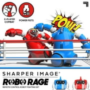 Sharper Image® Toy RC Robo Rivals Remote Control Robot Fighting Set with 2-Player Combat with Power Fists, 4-pieces, Blue And Red, Age 6+