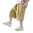thumbnail image 4 of Gytharion Kids Athletic Short Pants for Boys 5-15 Years, Summer Solid Casual Elastic Waist Shorts Kids Lightweight Comfy Outdoor Active Short Pants for Teen Boys, 4 of 5