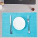 thumbnail image 4 of 6 uds manteles individuales tejidos de pvc antideslizante estera de cena occidental simple y generosa estera de cena occidental, 4 of 5