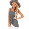 thumbnail image 1 of Womens V Neck Spaghetti Strap Tank Tops Sleeveless Shirts Loose, 1 of 6