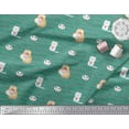 thumbnail image 3 of Soimoi Poly Georgette Fabric Sweet Cat Kids Fabric Prints by Yard 52 Inch Wide, 3 of 3