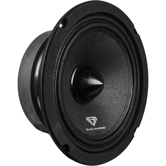 Black Diamond Dia-M6.4B 6.5" Midrange Speaker W/ Bullet, 500W Peak, 4 Ohms