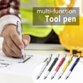 thumbnail image 1 of sdhkgrrt under $5 1Pcs Multi-function Tool Pen, 3-in-1 Multi Function Tool Pen with Screwdriver and Ruler,Stainless Steel Capacitance Stylus Pen,Ballpoint Writing Instrument for Office Study,6-in-1, 1 of 9