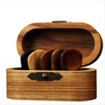 thumbnail image 2 of Púas de Guitarra Ranuradas, Púas de Guitarra de Madera, Púas de Guitarra de Madera para Guitarra Eléctrica, Acústica o Bajo,F, 2 of 10