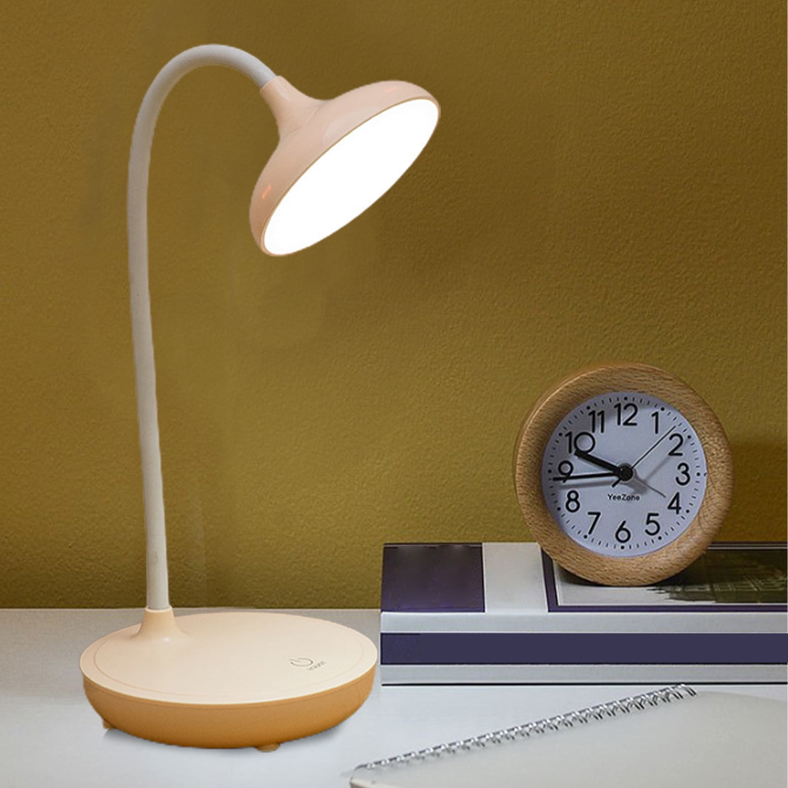 TACILIP Office, New LED Desk Lamp Foldable Plug In Reading Lamp 3 Grade Colour Temperature Adjustment Stepless Dimming Table Lamp Night Light for Living Room Office Dorm Gift School