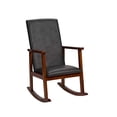 thumbnail image 1 of Children's Deluxe Rocking Chair w/ Fully Upholstered Grey Seat and Backrest, 1 of 1