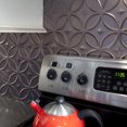thumbnail image 2 of FASÄDE Rings Decorative Vinyl Backsplash 15 sq ft Kit in Galvanized Steel, 2 of 6