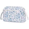 thumbnail image 1 of Bolsa de maquillaje Narwey, bonita organizadora de viajes abierta con estampado floral, 1 of 6