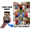 thumbnail image 3 of Personalised Blanket, Custom Blanket with Photos Text.Custom Blanket with 1-9 Photo Collages.Father, Mom, Lover, Kids, Friends, Birthday, Christmas - Personalised Gifts for Women Men（75x100cm）, 3 of 6