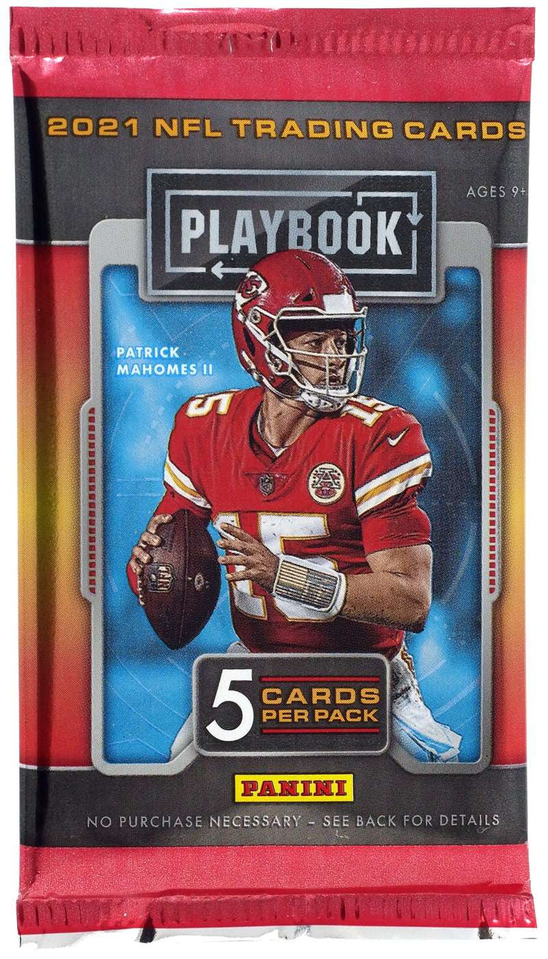 NFL Panini 2021 Playbook Football Trading Card MEGA Box Pack (5 Cards