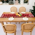 thumbnail image 2 of Xmas Table Runner Washable Red Plaid Tablecloths Printed Rectangle Placemat Kitchen Birthday Home Living Room Decorations Xmas Tree, 2 of 9