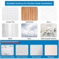 thumbnail image 6 of 4-Pack Waterproof Black Suction Cup Hooks, Removable No Drill Hanging Hooks for Towels Robes Loofahs and Wreaths, 6 of 8