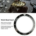 thumbnail image 3 of Ceramic Watch Bezel Insert, 41.5mm Clear Digit Scale , Replacement Part With Luminous Beads, Portable Design For Watchmakers, 3 of 8