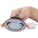 thumbnail image 4 of Luz de techo LED inteligente Apalfuy multicolor Downlight Control Wifi 7W AC 85-265V plateado, 4 of 8