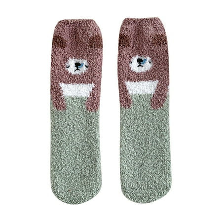 

Qufokar Mid Ankle Socks Women Loose Socks Japan 1 Pair Of Women Casual Socks Animal Print Cotton Pattern Lady Socks Comfortable Soft Warm Winter Socks