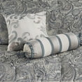 thumbnail image 3 of Luxurious 12Piece Teal Bedding Sets 100% Cotton Paisley Design for King Bed, 3 of 11
