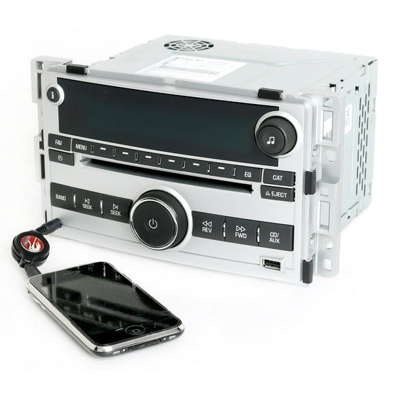 Restored Chevy Malibu 2009-12 Silver Radio AM FM CD Player w Aux Input & USB 20940843 UUI (Refurbished)