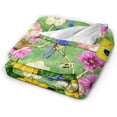 thumbnail image 2 of Autumn Flowers Birds Throw Blanket Ultra Soft Warm All Season Rustic Sunflowers Floral Cardinal Decorative Fleece Blankets for Bed Chair Car Sofa Couch Bedroom 60"X50", 2 of 6