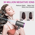 thumbnail image 3 of Professional Ionic Hair Dryer, Powerful 1600W Fast Drying Low Noise Blow Dryer with Concentrator Nozzle Diffuser Attachments for Home Salon Travel,ALCI Safety Plug, 3 of 8
