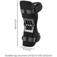 thumbnail image 3 of Joint Support Knee Pads Breathable Non-Slip Power Lift Joint Support Knee Pads Powerful Rebound Spring Force Knee Booster for Hiking, Running, Climbing Stairs, Gym Squats, 3 of 7