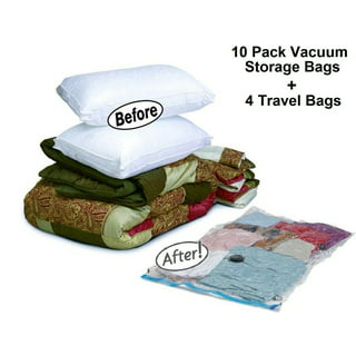 10Pack Travel Space Saver Bags, Reusable MEZOOM Vacuum Travel