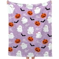thumbnail image 5 of Cowboy Halloween Blanket Gifts Flannel Lightweight Soft Cozy Halloween Cowboy Cactus Ghosts Blankets Throws Bedding Couch Sofa Bedroom Travel Girls Boys 60"x80" for Adult, 5 of 9