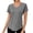 Gray 1, variant on Women's Sports T-Shirt Gym Tops V Neck, Short Sleeve Workout Top Running Yoga Shirts