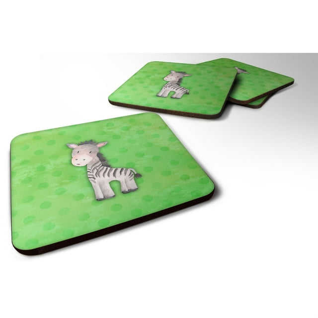 "Treasures Polkadot Zebra Watercolor Decorative coasters, 3.5, Multicolor" Caroline's Treasures BB7377FC