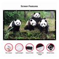 thumbnail image 2 of Projector Screen Portable pantalla proyector 60 100 120 inch 16:9,Polyester Outdoor Movie Screen For Travel Home Theater ,Long Lasting, 2 of 8