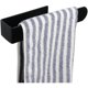 thumbnail image 1 of 23cm Bathroom Towel Rack Black Self-adhesive Stainless Steel Towel Rack No Drilling for Kitchen, 1 of 5