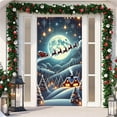 thumbnail image 5 of WMGHA Christmas Door Cover Elastic, 2026 New Stretch Christmas Door Covers Fabric, Funny Christmas DoorCovers for Front Door Decorations (82.7x35.4inch), 5 of 9