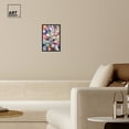 thumbnail image 4 of Some Rainbow Petals Retro Modern Abstract Canvas Wall Art by Art Remedy, Black Floater Frame, 10"x15", 4 of 8