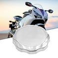 thumbnail image 2 of Easy to Use and Durability Silver Tone Metal Motorcycle Scooter Fuel Tank Cap, 2 of 3