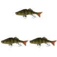 thumbnail image 4 of 3 segmentos de señuelo de pesca duro artificial de cebo 15 cm 50 g multiarticulados (LK023-07) 3 piezas, 4 of 5