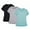 Black/Granite/Green, variant on icyzone Workout Running Tshirts for Women - Fitness Athletic Yoga Tops Exercise Gym Shirts