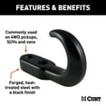 thumbnail image 2 of CURT 22430 Black Steel Tow Hook, 10,000 lbs Capacity, 2 of 3