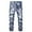 z251219-Blue-A, variant on Boys Jeans Size 12 Boy's Skinny Fit Ripped Distressed Fashion Kids Denim Jeans Pants Dark Blue Size 8-10 Years