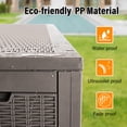 thumbnail image 5 of PayLessHere Deck Box 100 Gallons Storage Box Waterproof Outdoor Storage Box Bench with keyhole for Outdoor Garden Pool Patio Storage,Tan, 5 of 8