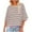 Green, variant on Erwazi Striped T Shirts for Women 3/4 Sleeve Crewneck Color Block Tops Casual Loose Basic Tee