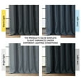 thumbnail image 3 of TiaGOC Faux Linen Room Darkening Curtains - 108 Inches Long Luxury Linen Curtains for Bedroom & Living Room (1 Panel), 50W X 108L, Reverie Blue, 3 of 9